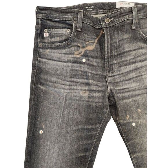 AG Adriano Goldschmied  The Dylan Mens Dark Blue Demin Jeans Size 36 Stretch - Picture 2 of 7